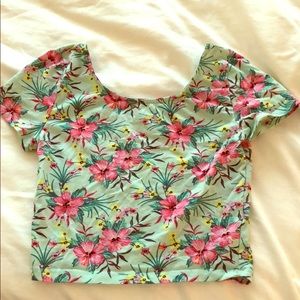 Floral crop top for sale!